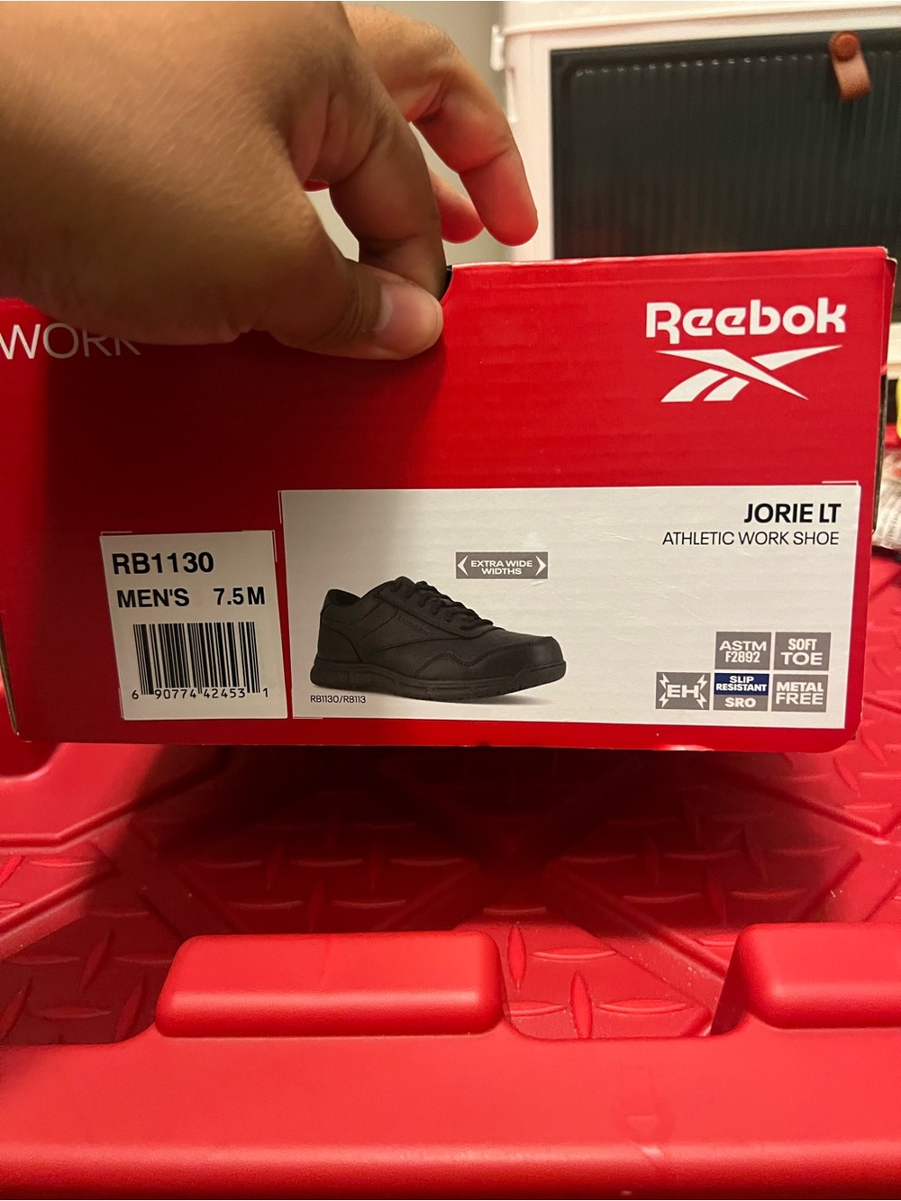 Reebok Jorie LT Men's Athletic Work Shoe - Black
